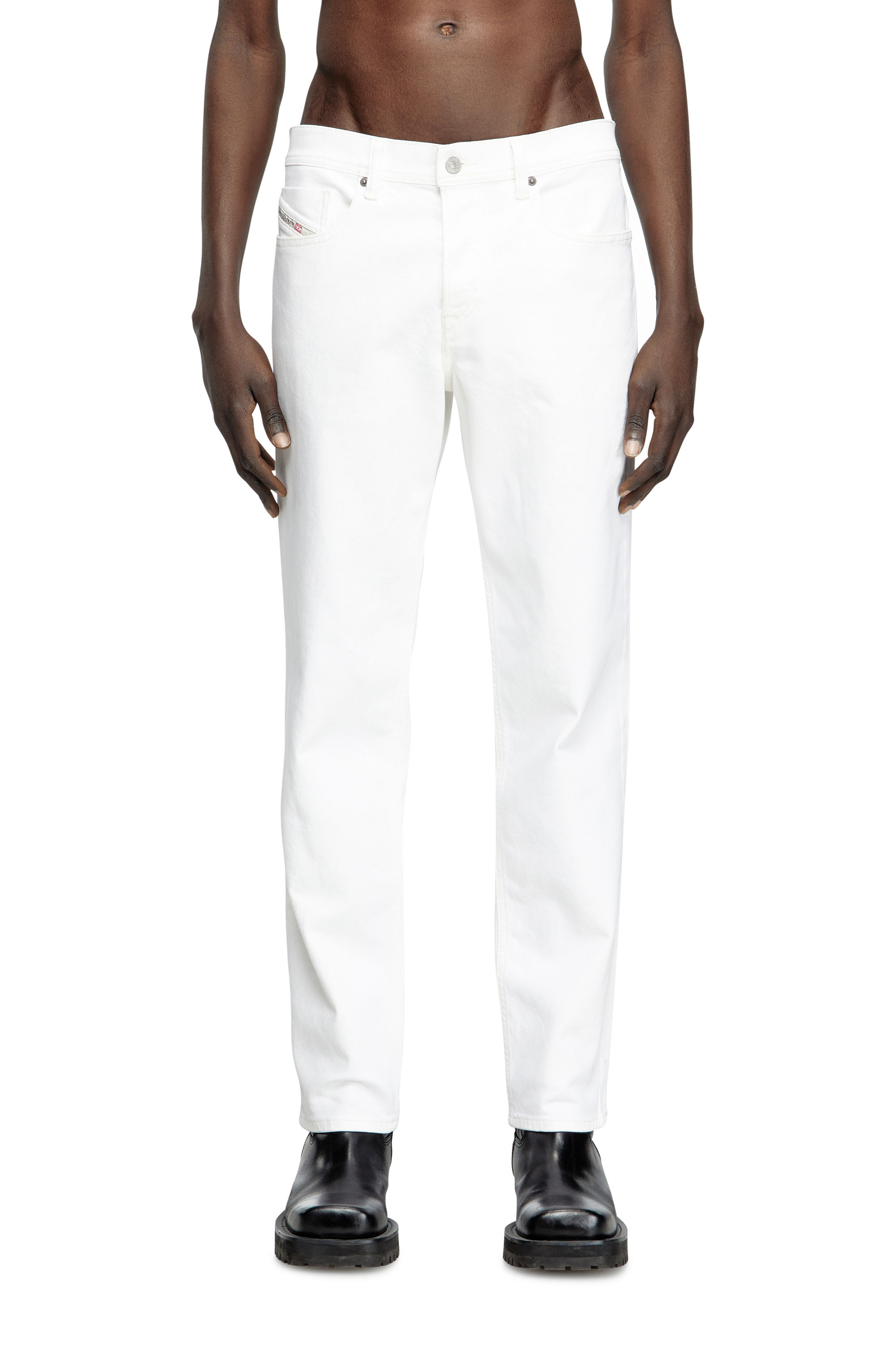Regular Jeans 2023 D-Finitive 09K05, White Diesel - Man's Regular Jeans 2023 D-Finitive 09K05, White - 3