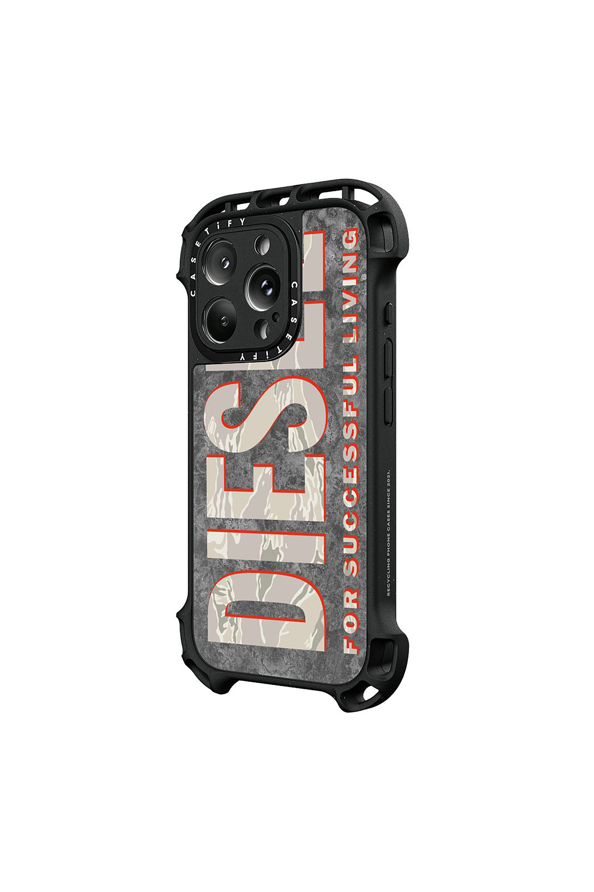 Diesel - 60290 CASETIFY MOULDED CASE, Unisex's Camo Case iPhone 16 Pro in Brown/White - 2