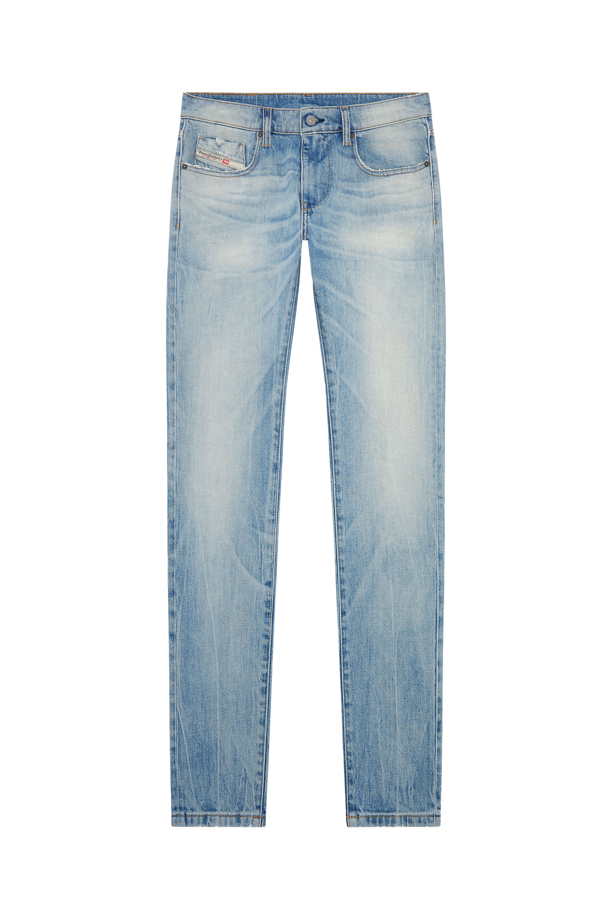 Diesel - Man Slim Jeans 2019 D-Strukt 0DQAB, Light Blue - Image 3