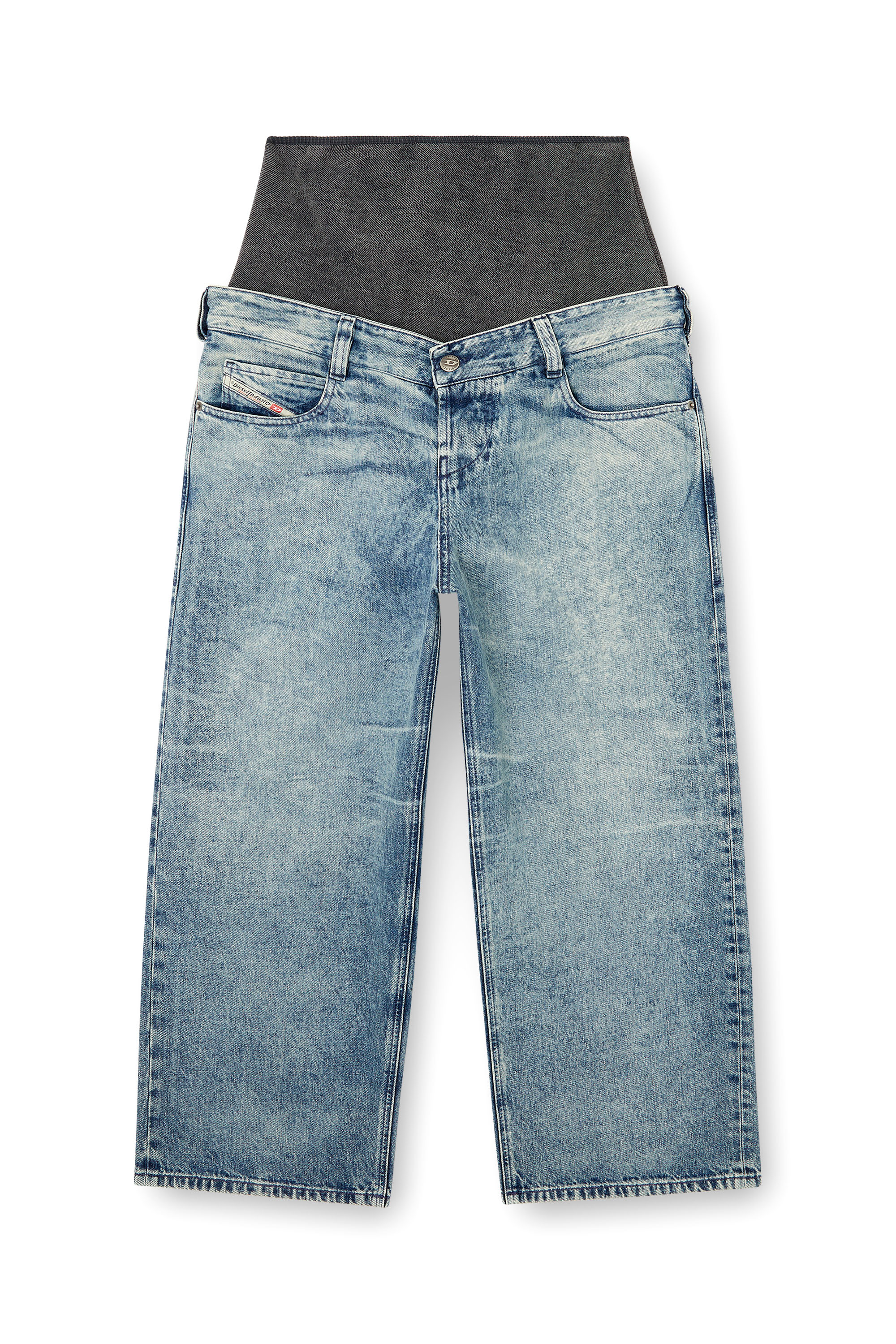 Relaxed Jeans D-Eni 09N97, Medium blue Diesel - Man's Relaxed Jeans D-Eni 09N97, Medium blue - 2