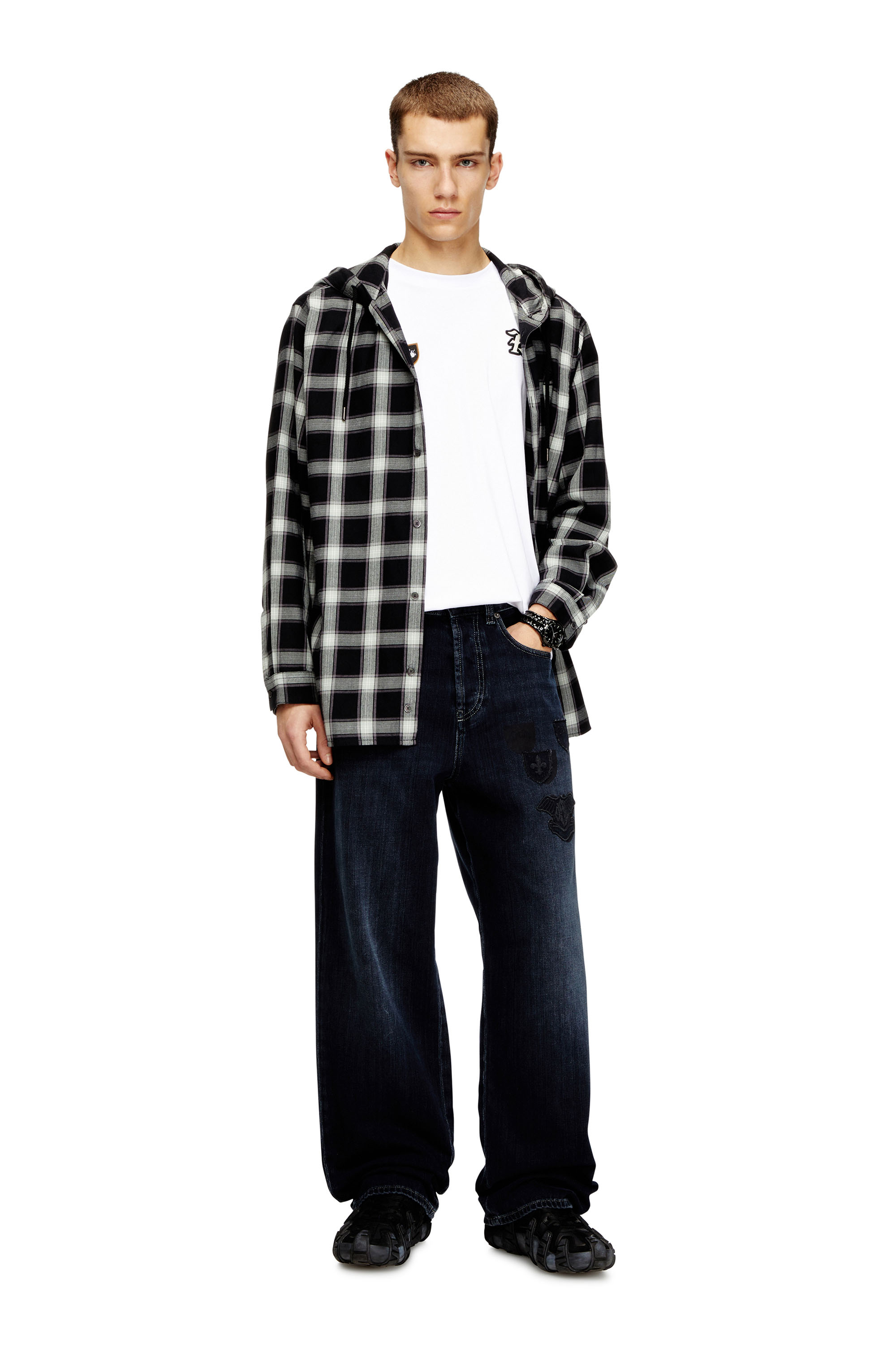 Diesel - Man's Relaxed Jeans 2001 D-Macro 09Q19, Dark Blue - 2