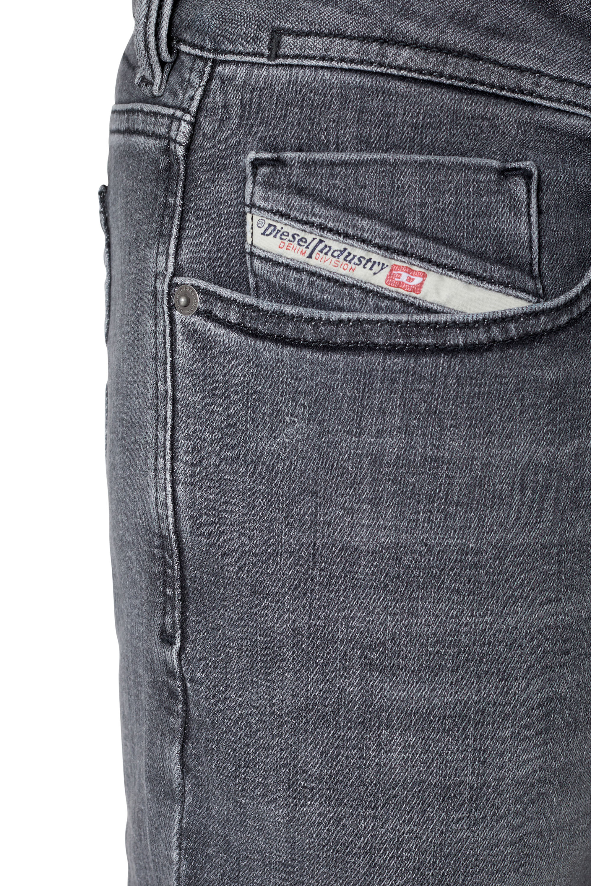 Diesel - Skinny Jeans 1979 Sleenker 09B97, Black/Dark grey - Image 3