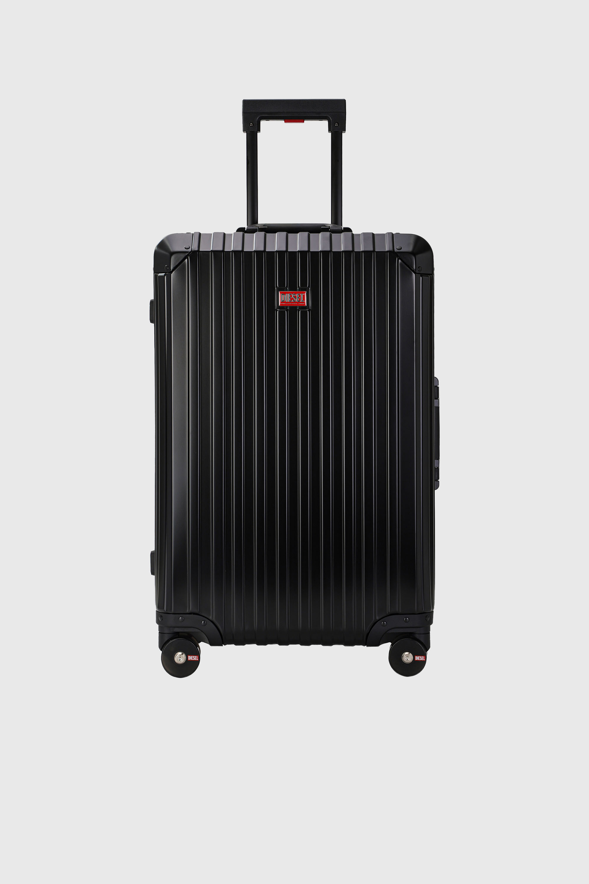 Diesel - DIESEL ALUMINUM TROLLEY- DSL002, Unisex's Aluminum suitcase size M in Black - 1