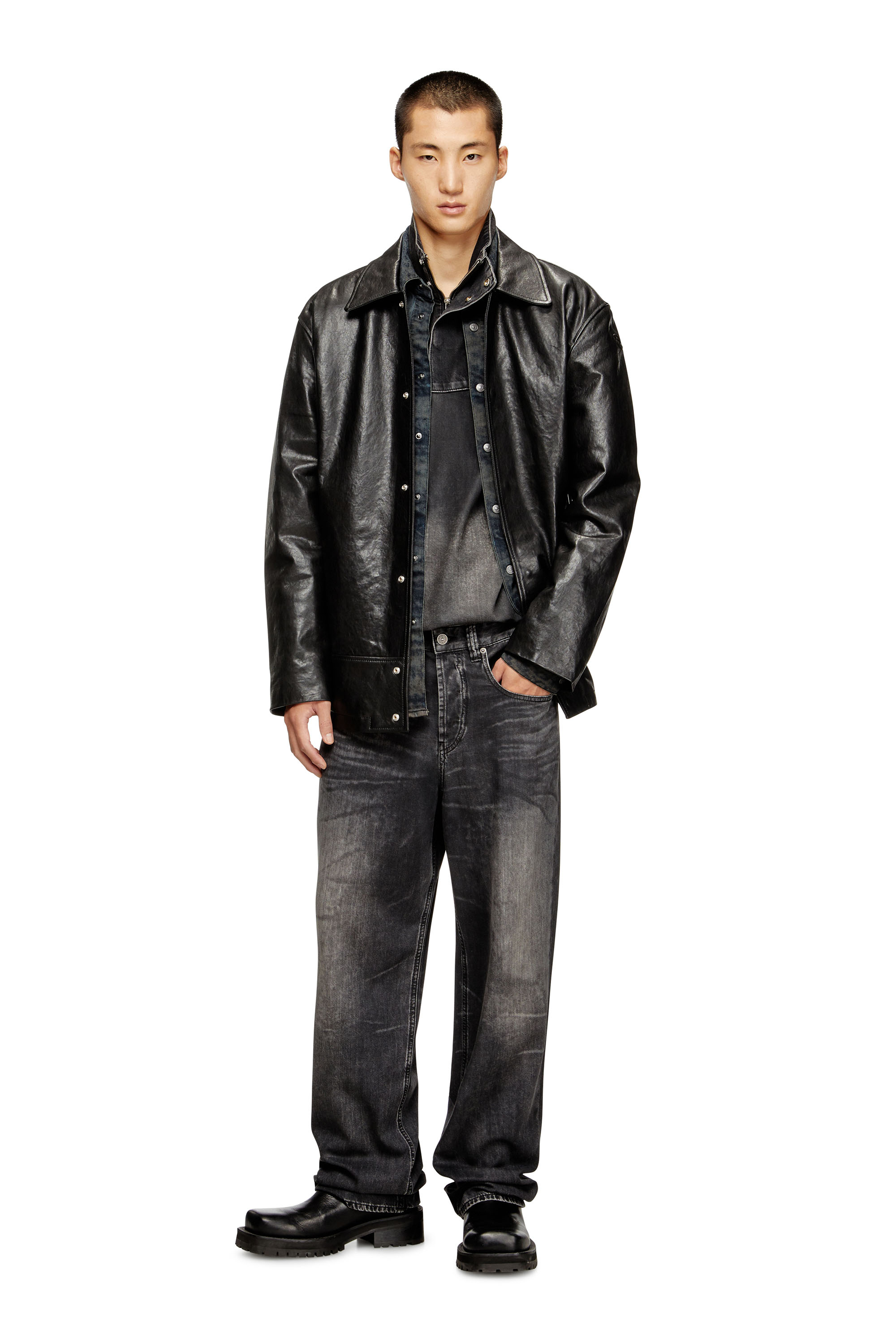 Diesel - Man's Relaxed Jeans 2001 D-Macro 0CEBC, Black/Dark grey - 1