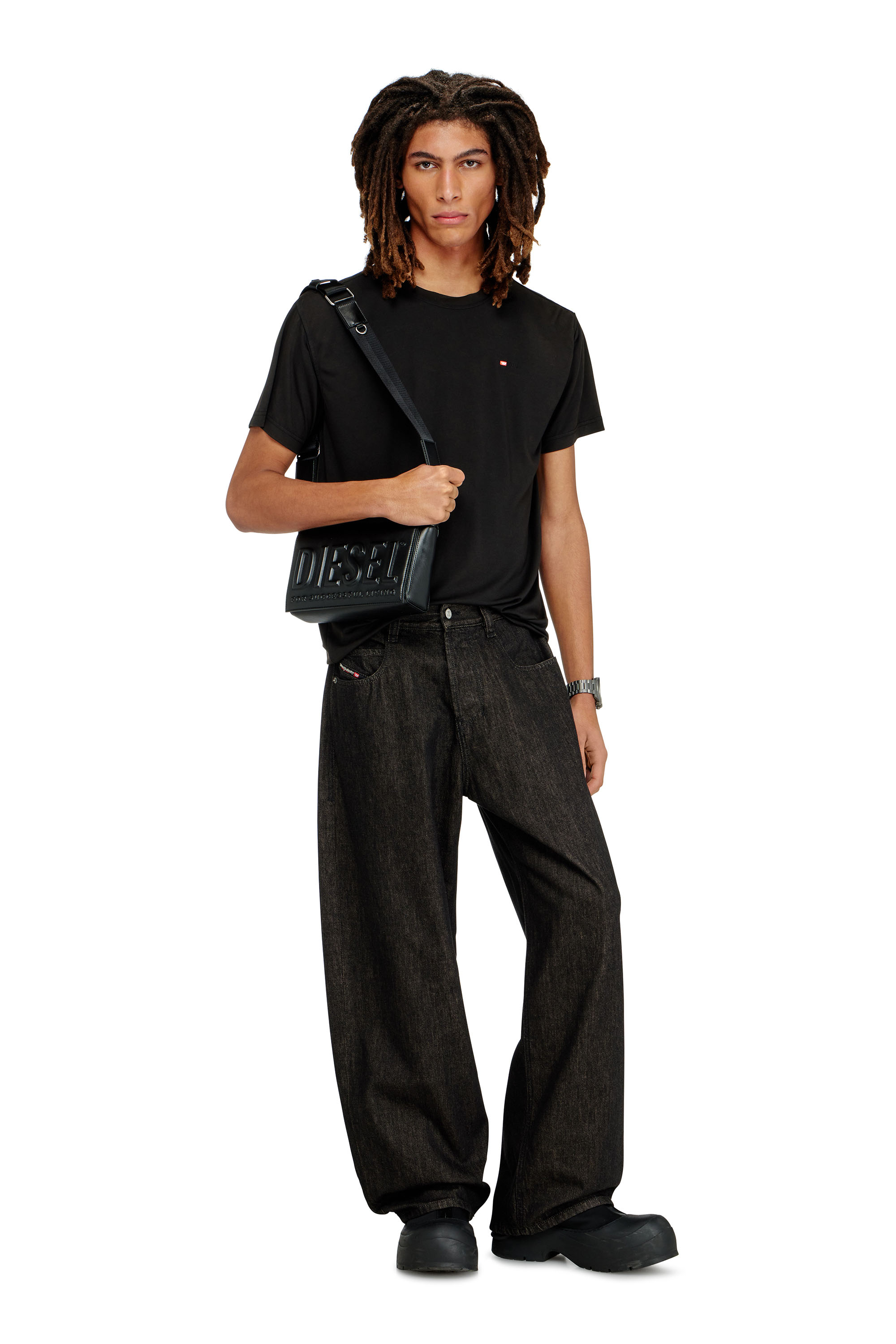 Diesel - DSL 3D CAMERA BAG X, Unisex's Dsl 3D - PU bag with embossed logo in Black - 2