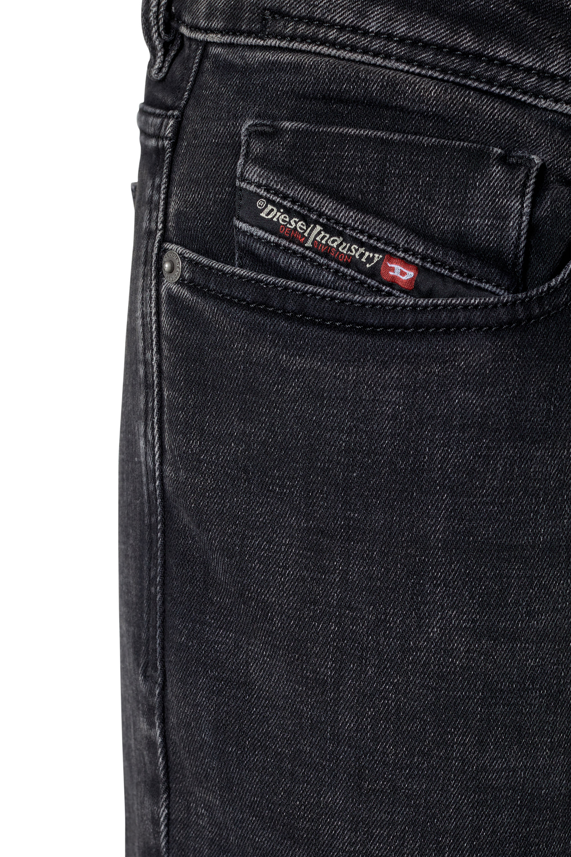 Diesel - Skinny Jeans 1979 Sleenker 09C23, Black/Dark grey - Image 3