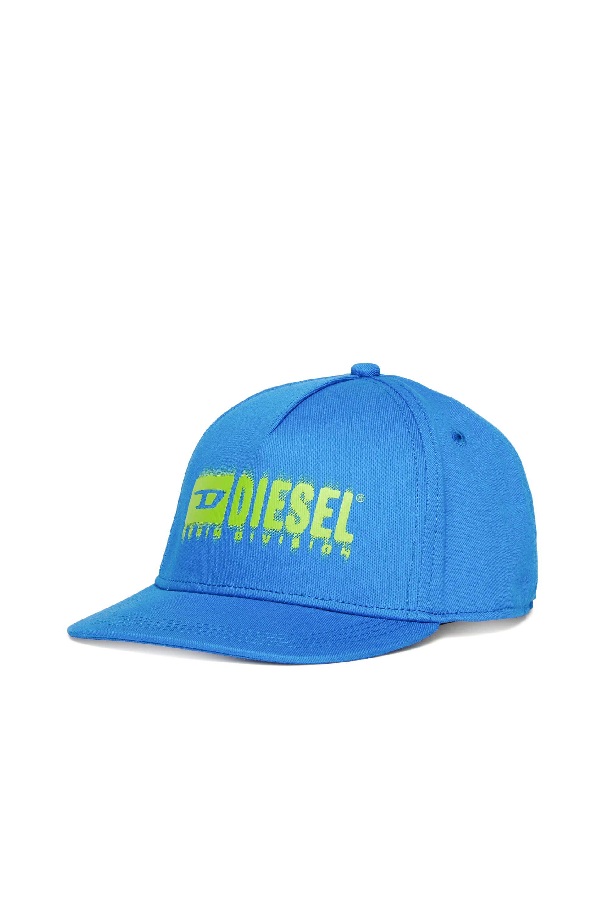 Diesel - FPRITTIL, Unisex's Baseball cap with smudged logo in Blue - 1