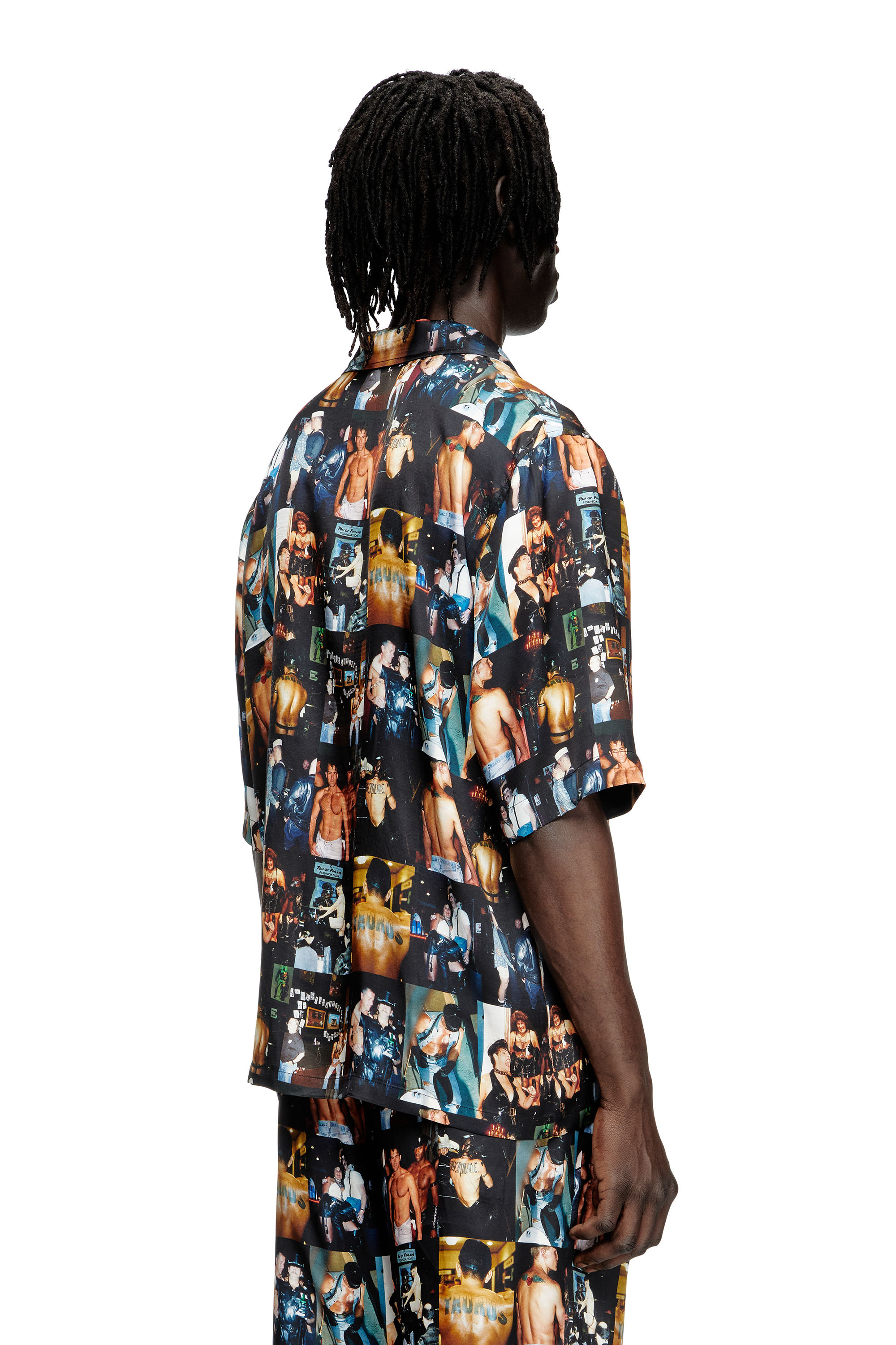 Diesel - PR-S-MEC-TOM25, Unisex's Bowling shirt with graphic prints in Black - 4