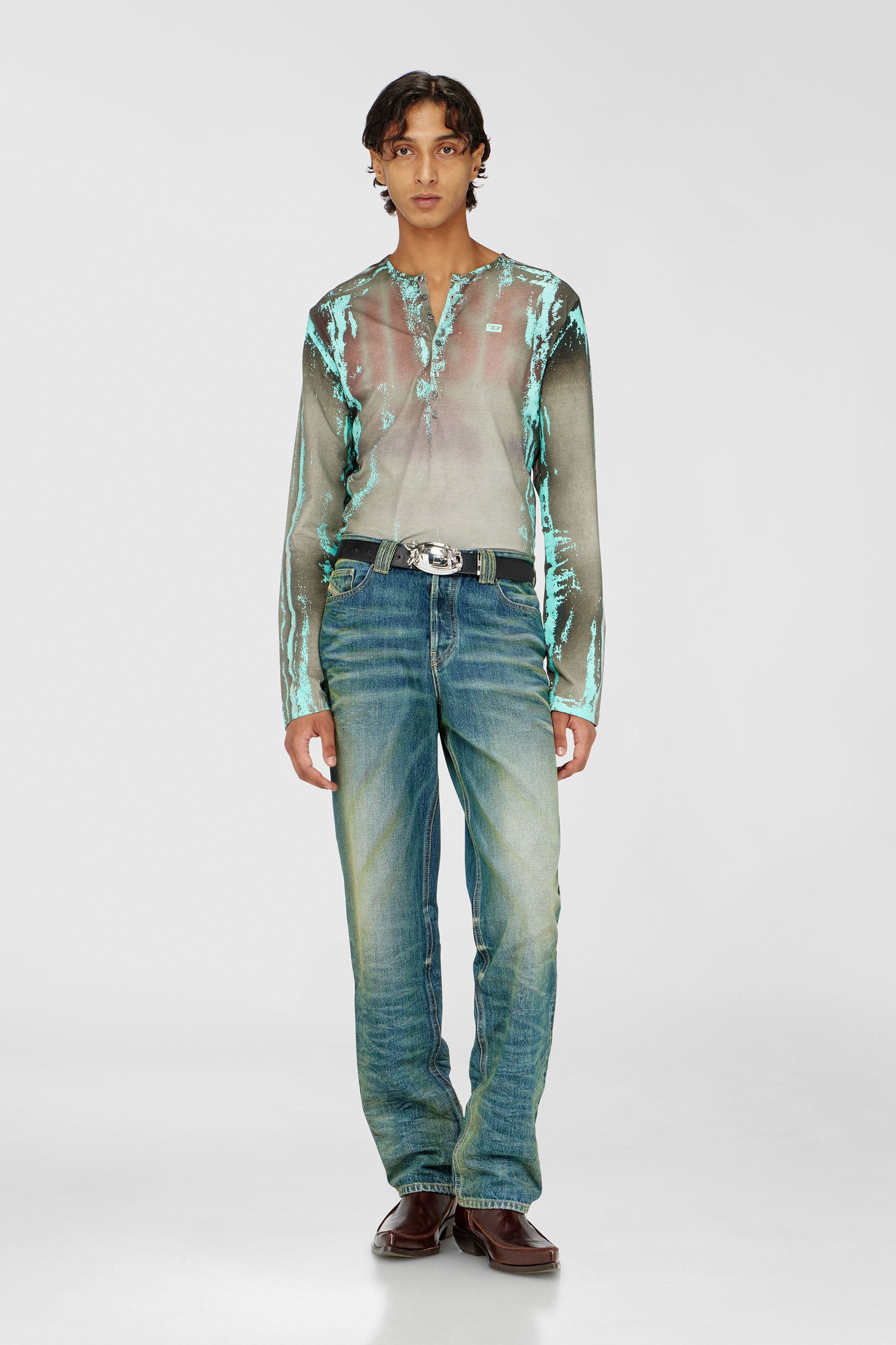 Diesel - Man's Regular Jeans 1991 D-Voeed 007FV, Medium blue - 2