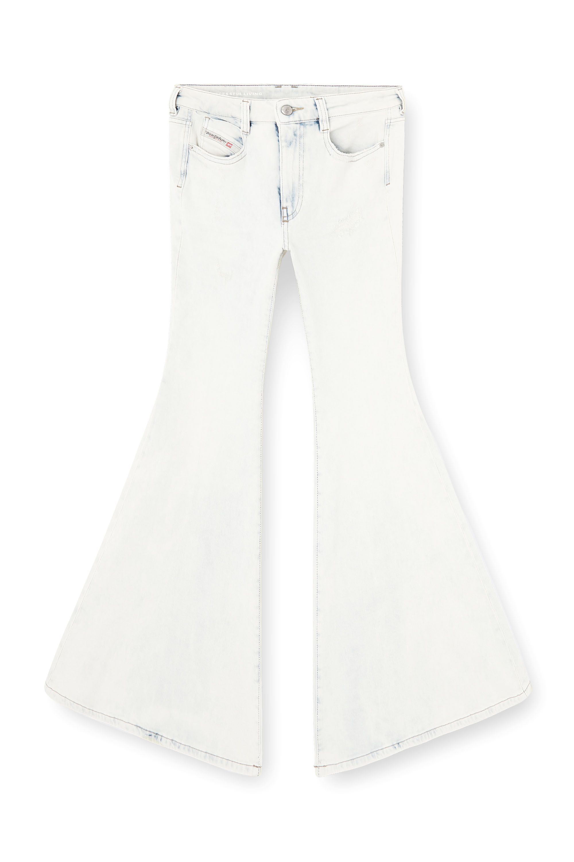 Diesel - Woman's Flare Jeans 1970 D-Bleess 0ADBS, White - 2