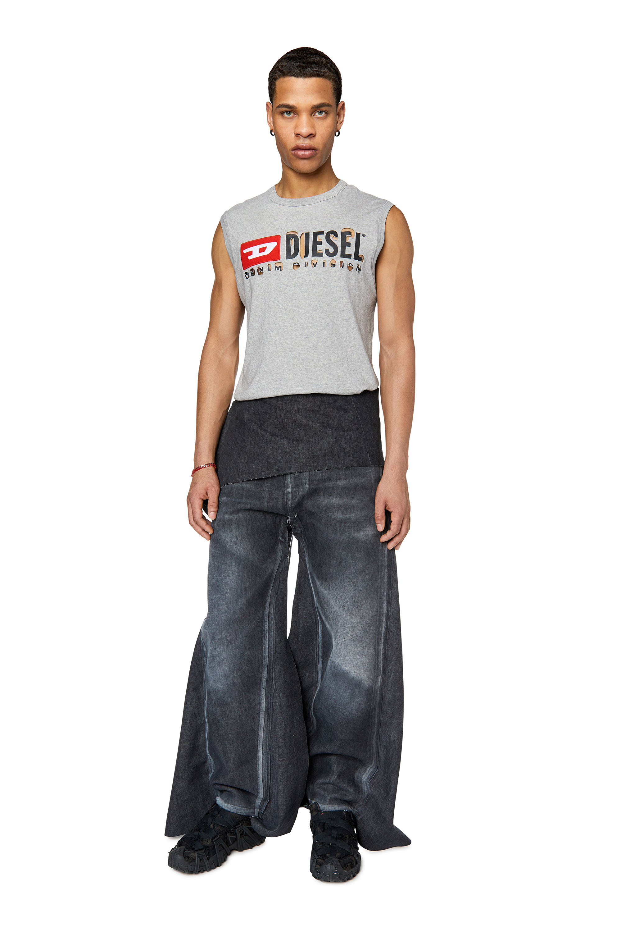 Diesel - Straight Jeans 2010 D-Macs 007Q5, Black/Dark grey - Image 4