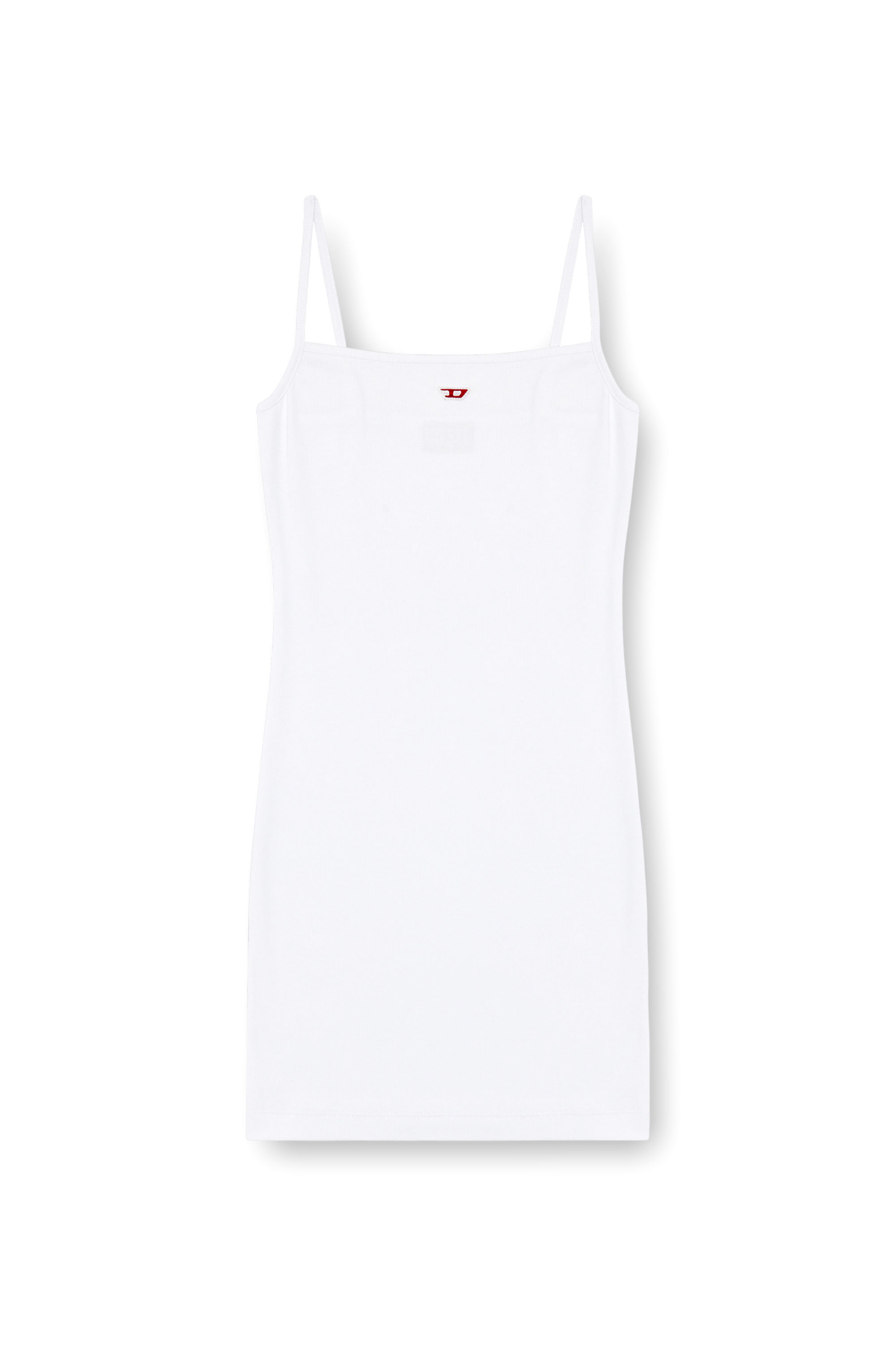 Diesel - D-HOPY-D, Woman's Short slip dress with D logo in White - 2