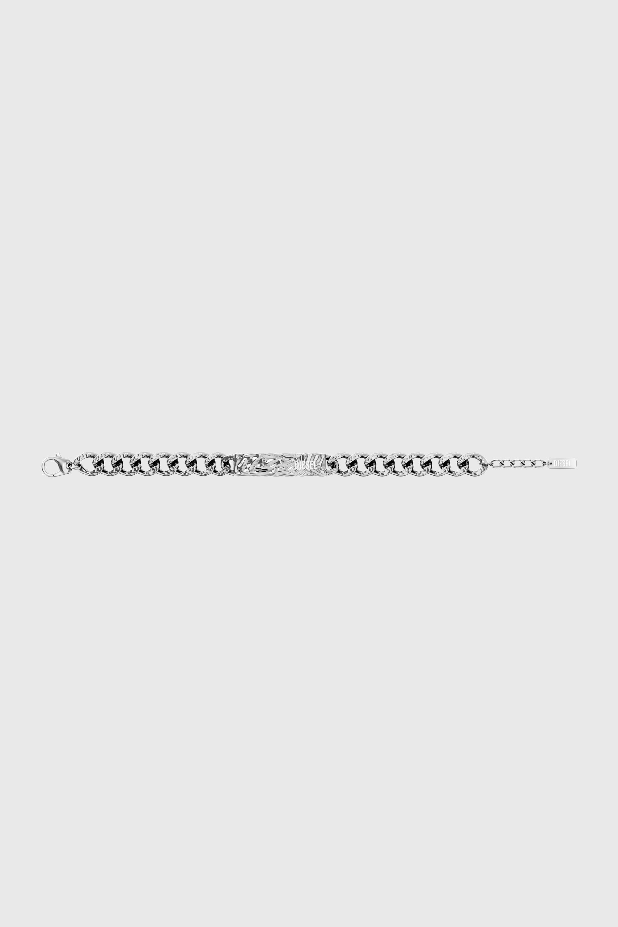 Diesel - DX1732040, Unisex's Stainless Steel ID Bracelet in Silver - 6
