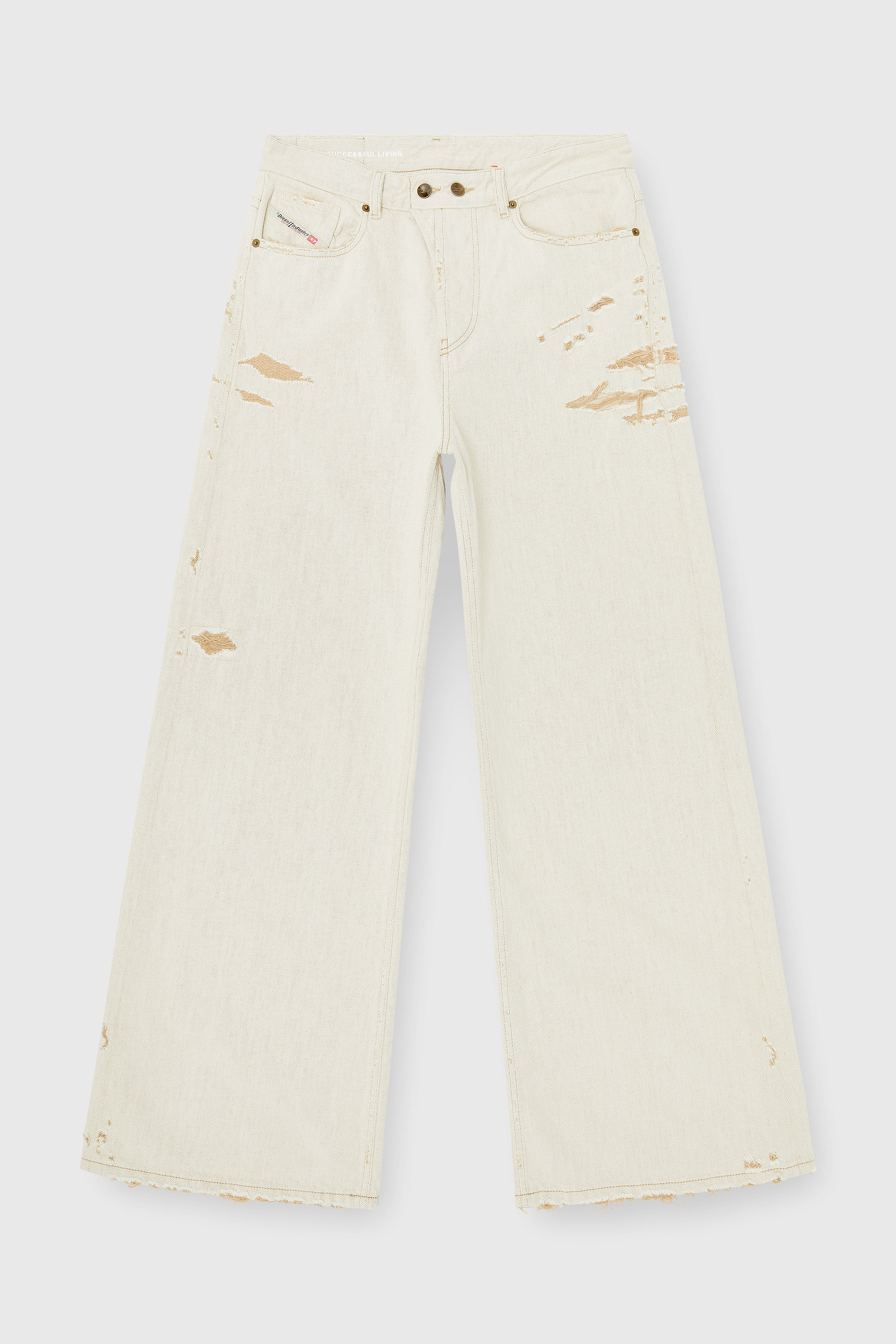 Diesel - Woman's Relaxed Jeans 1996 D-Sire 09P89, Beige - 2