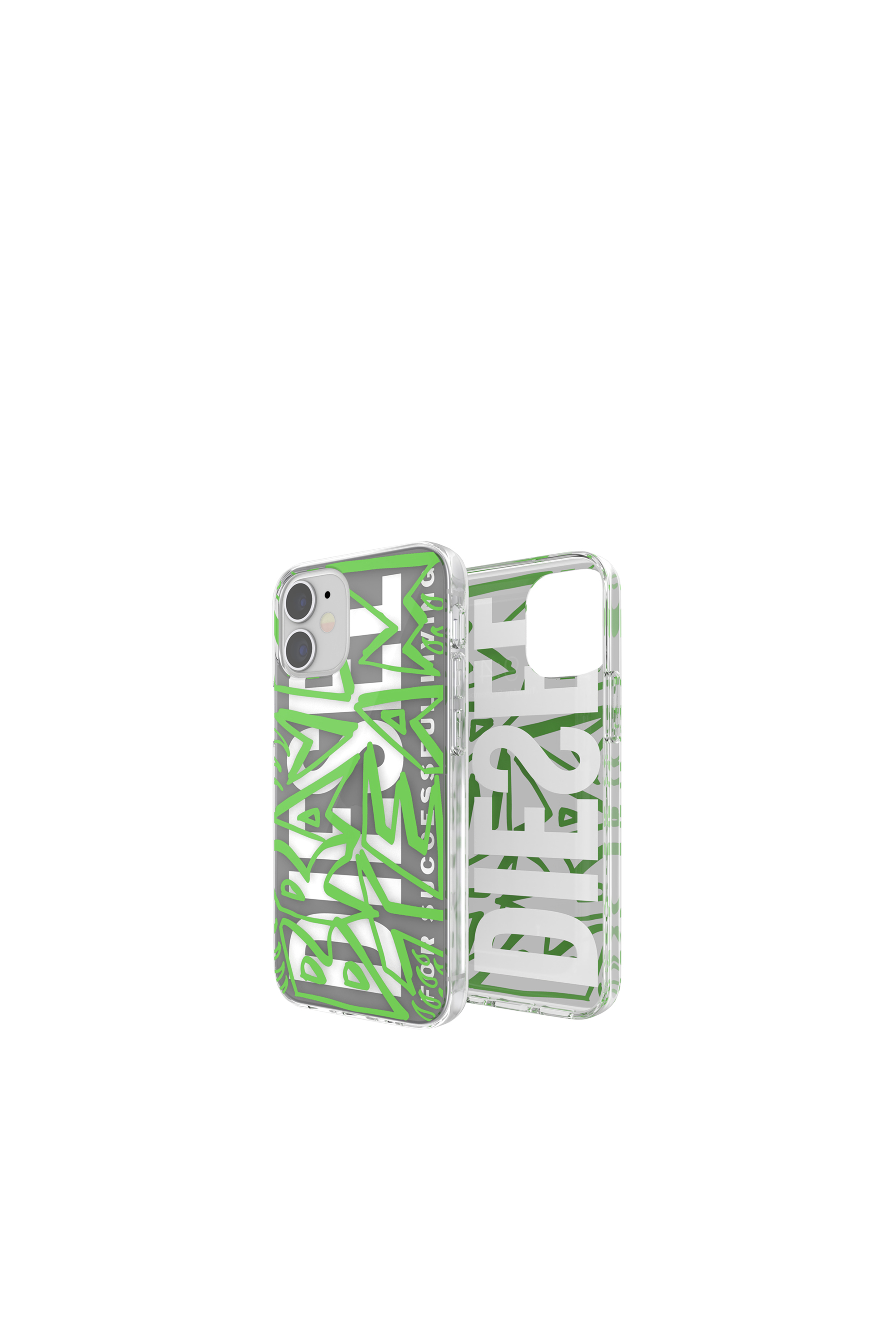 Diesel - 42569 STANDARD CASE, Unisex's Ultra-light TPU Case for iPhone 12 Mini in Green - 1