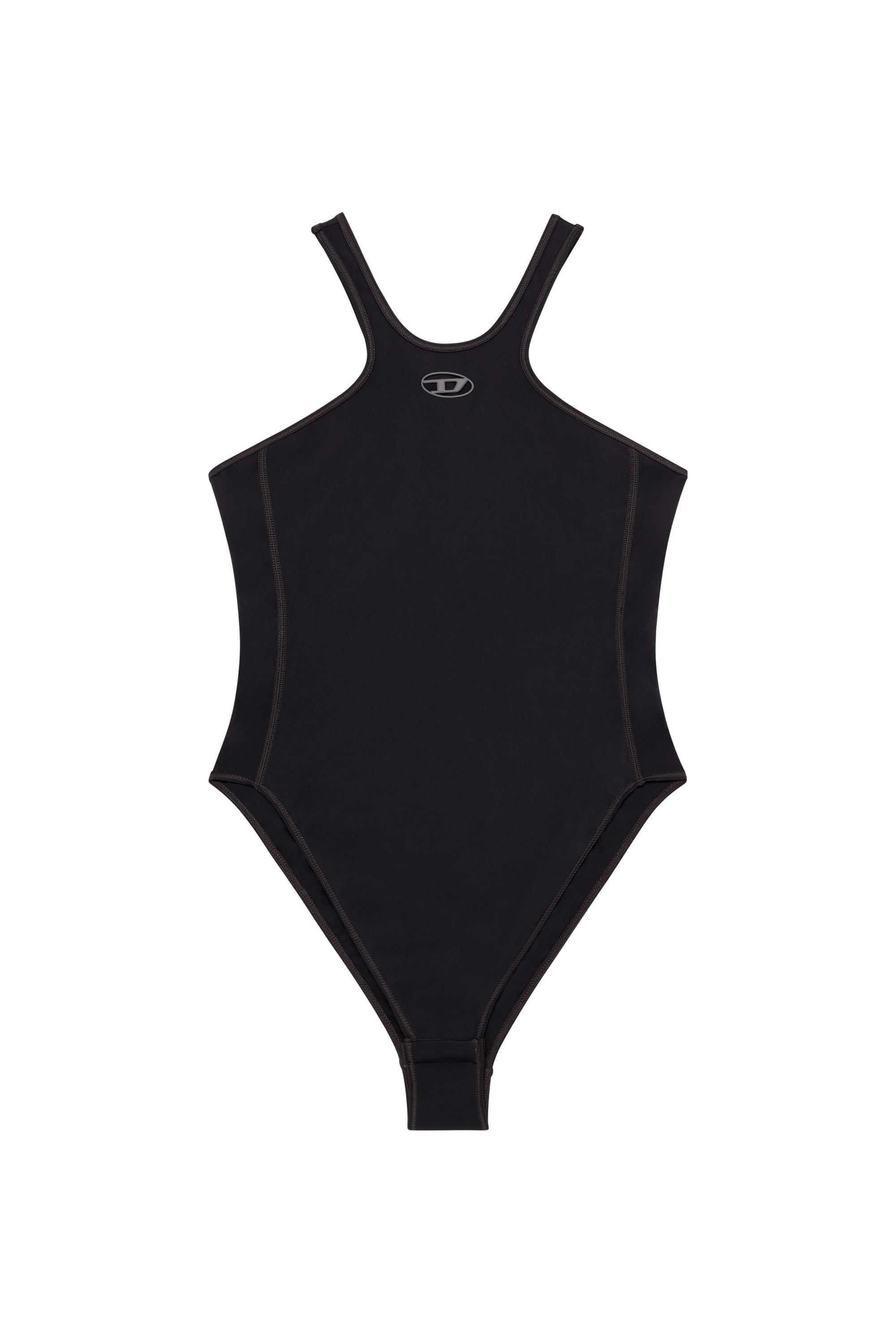 Diesel - CHRISTIE-UTLT, Woman's Stretch bodysuit with Oval D detail in Black - 4