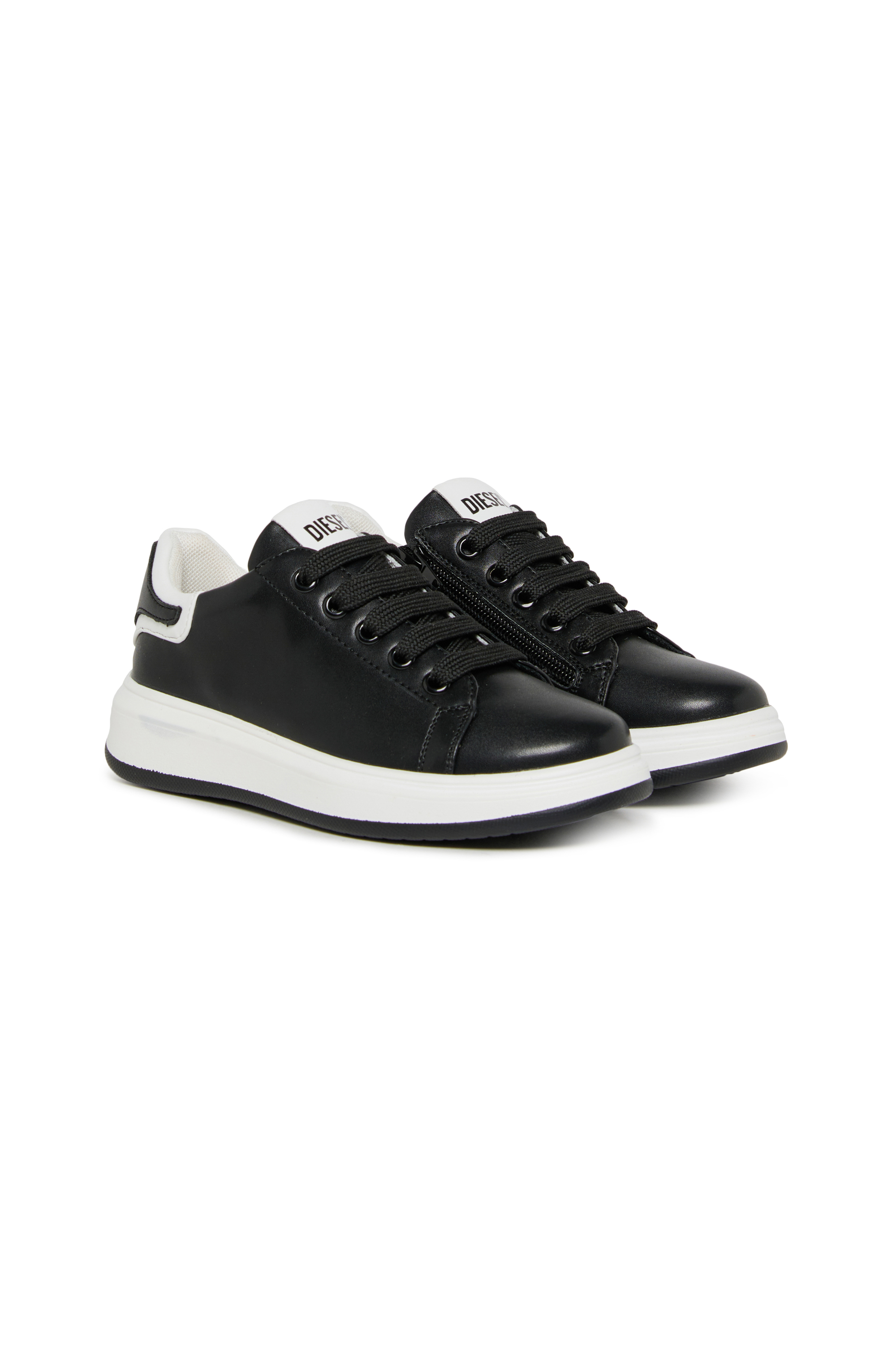 Diesel - S-MEQUIPLA, Unisex's S-MEQUIPLA-Sneakers with contrast trims in Black - 2