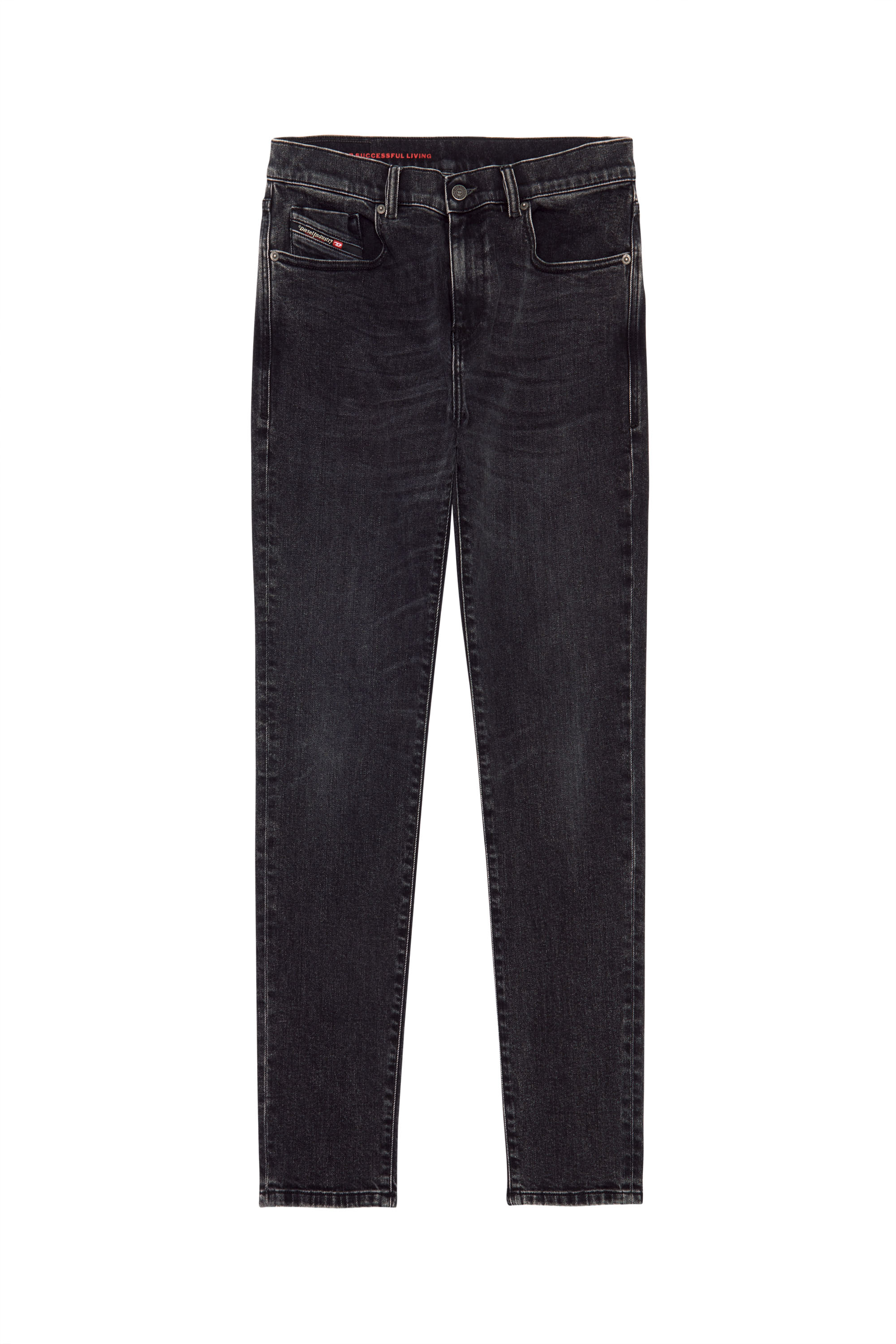 2019 D-STRUKT 09B83 Slim Jeans, Black/Dark grey - Jeans
