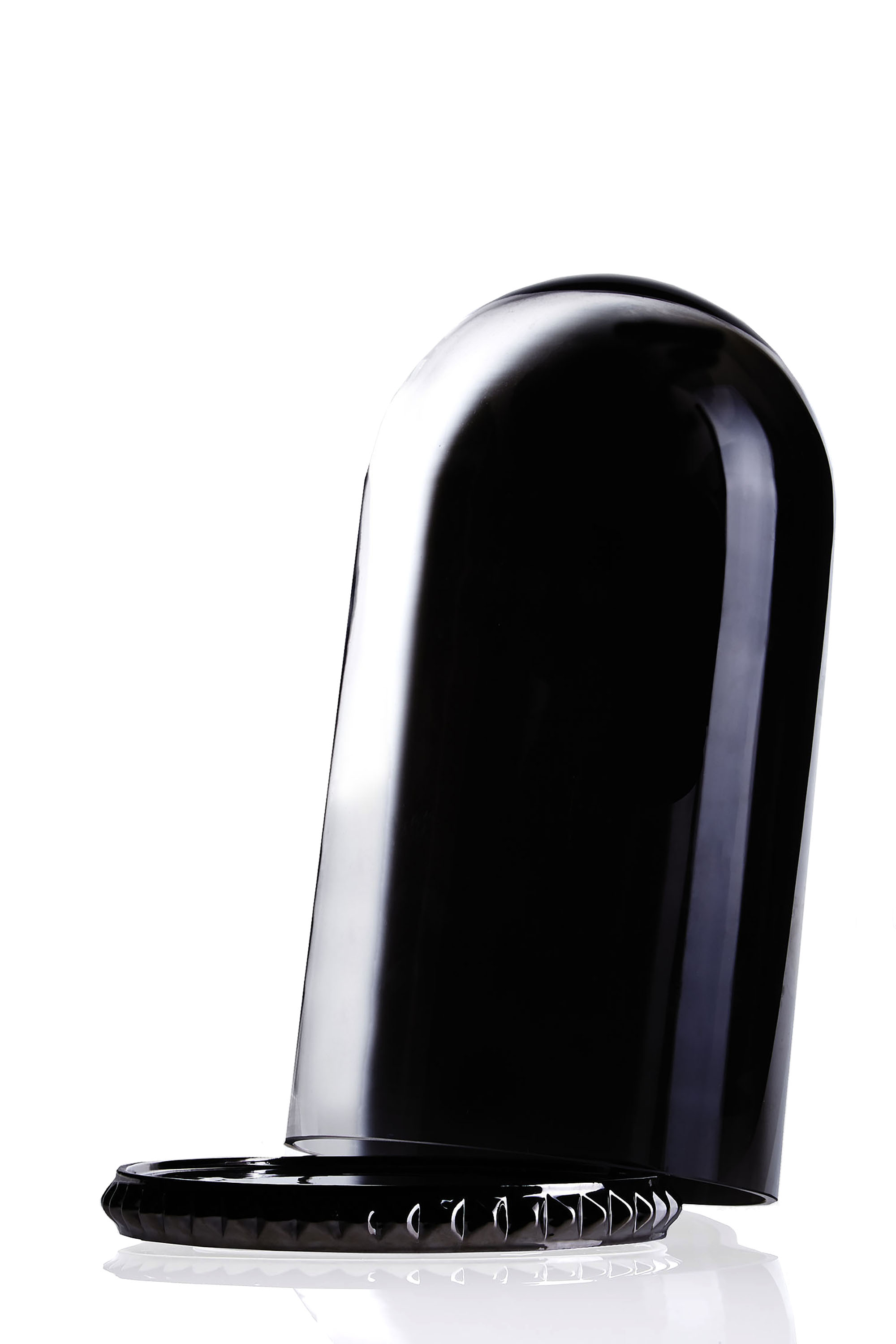 Diesel - 10943 GHOST SHELL, Unisex's Large glass dome with porcelain plate in Silver - 2