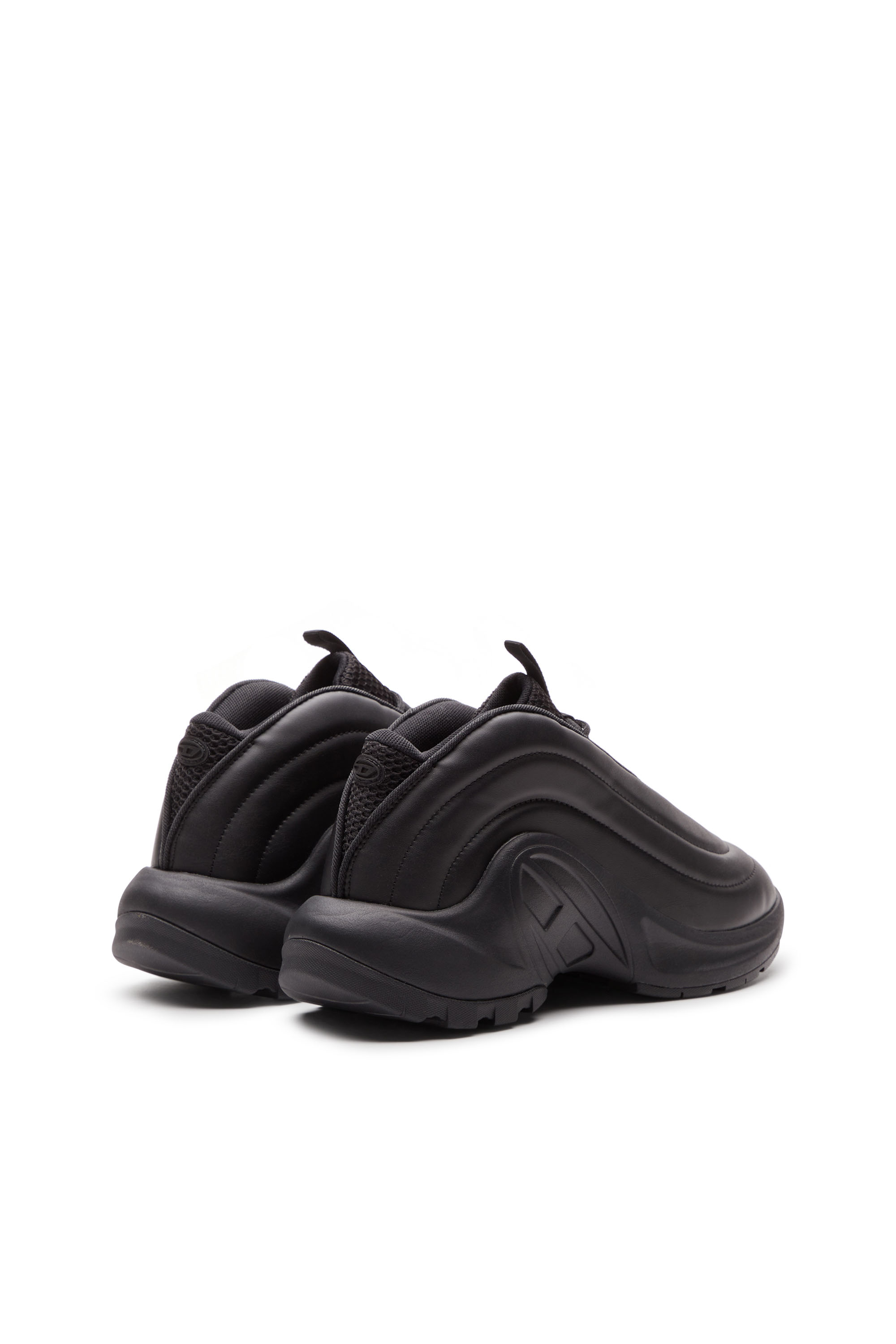 Diesel - S-D-RUNNER X, Unisex's S-D-Runner X-Slip-on sneakers with matte Oval D instep in Black - 4