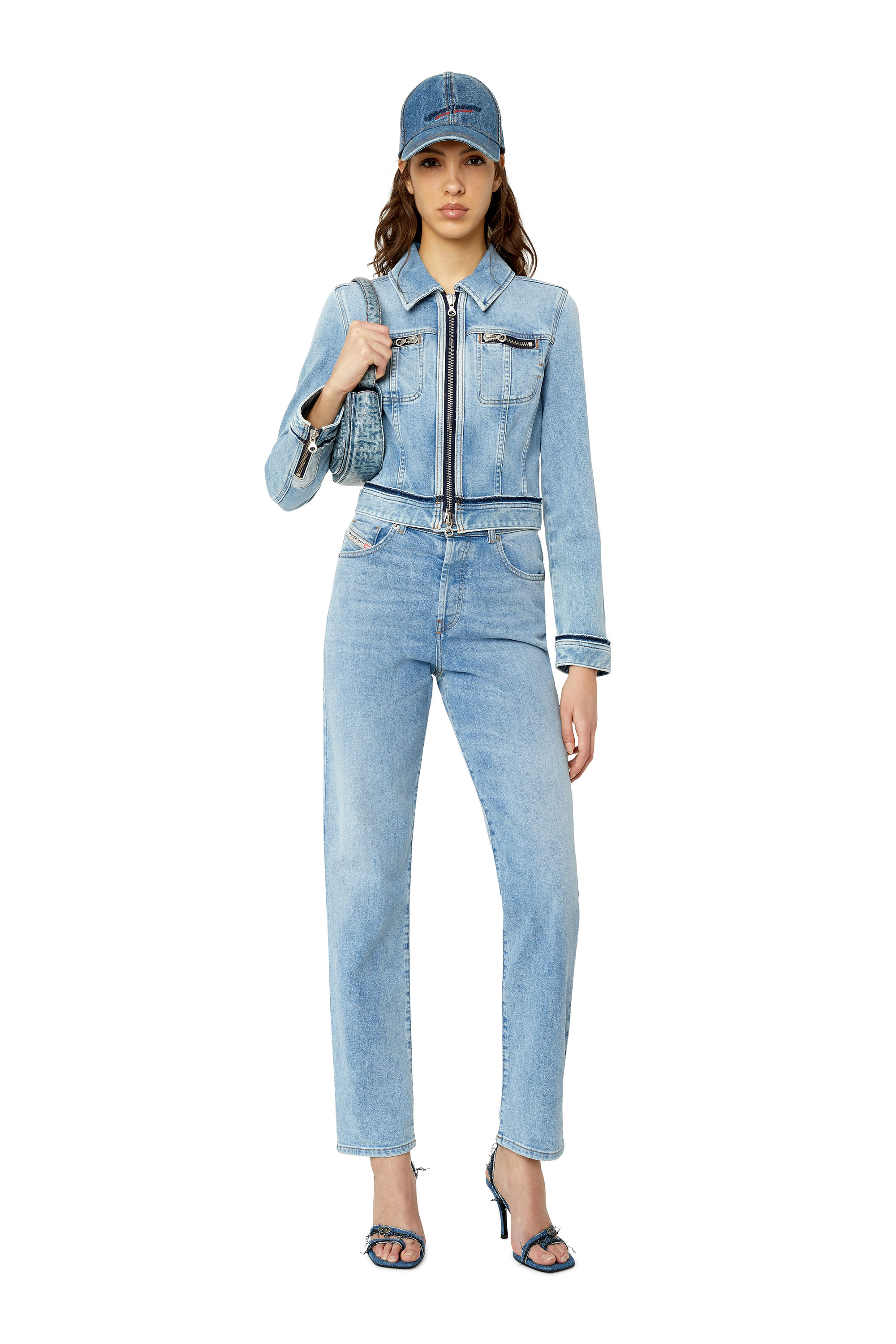 Diesel - 1956 D-Tulip 09F41 Straight Jeans, Light Blue - Image 5