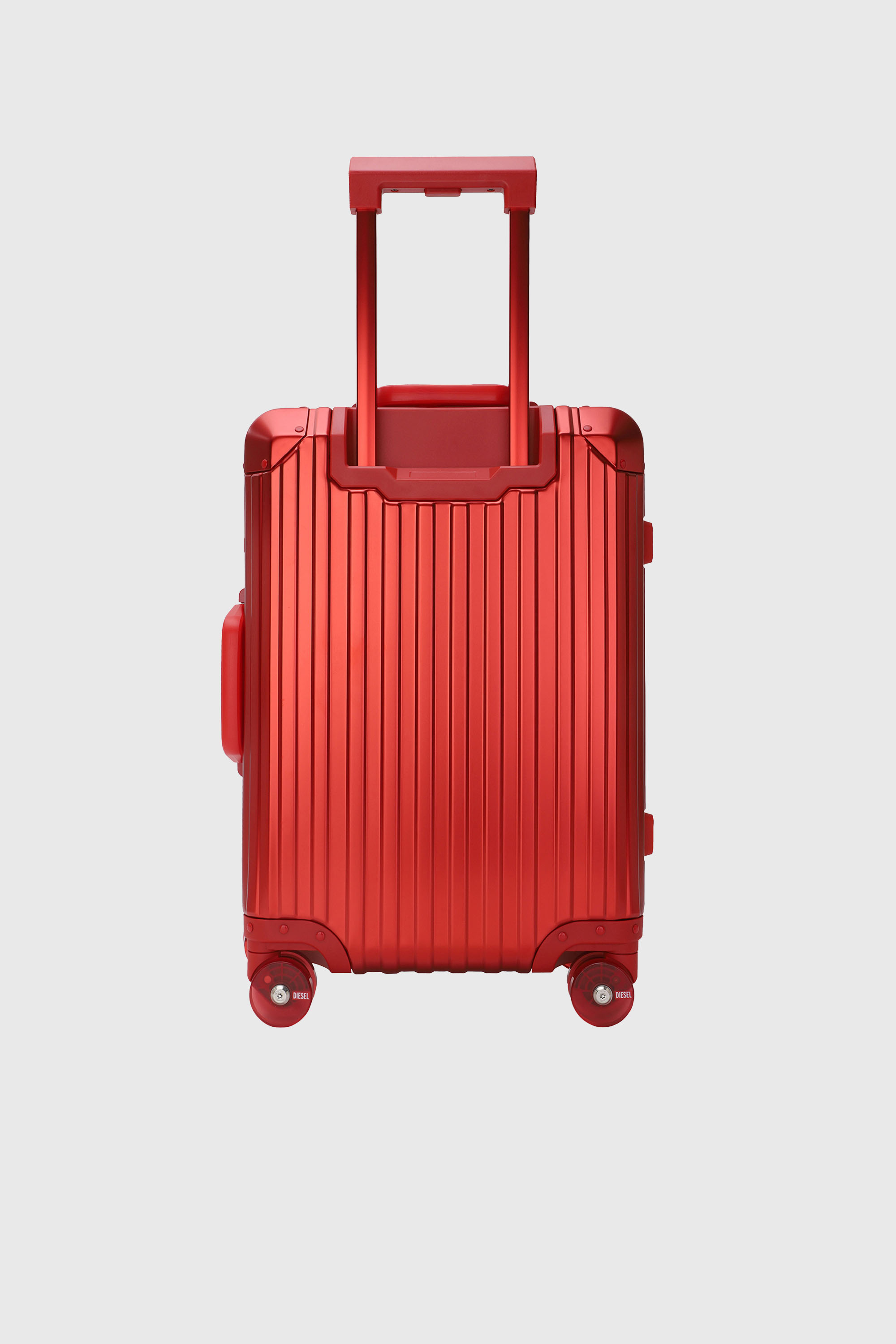 Diesel - DIESEL ALUMINUM TROLLEY- DSL002, Unisex's Aluminum suitcase size S in Red - 2