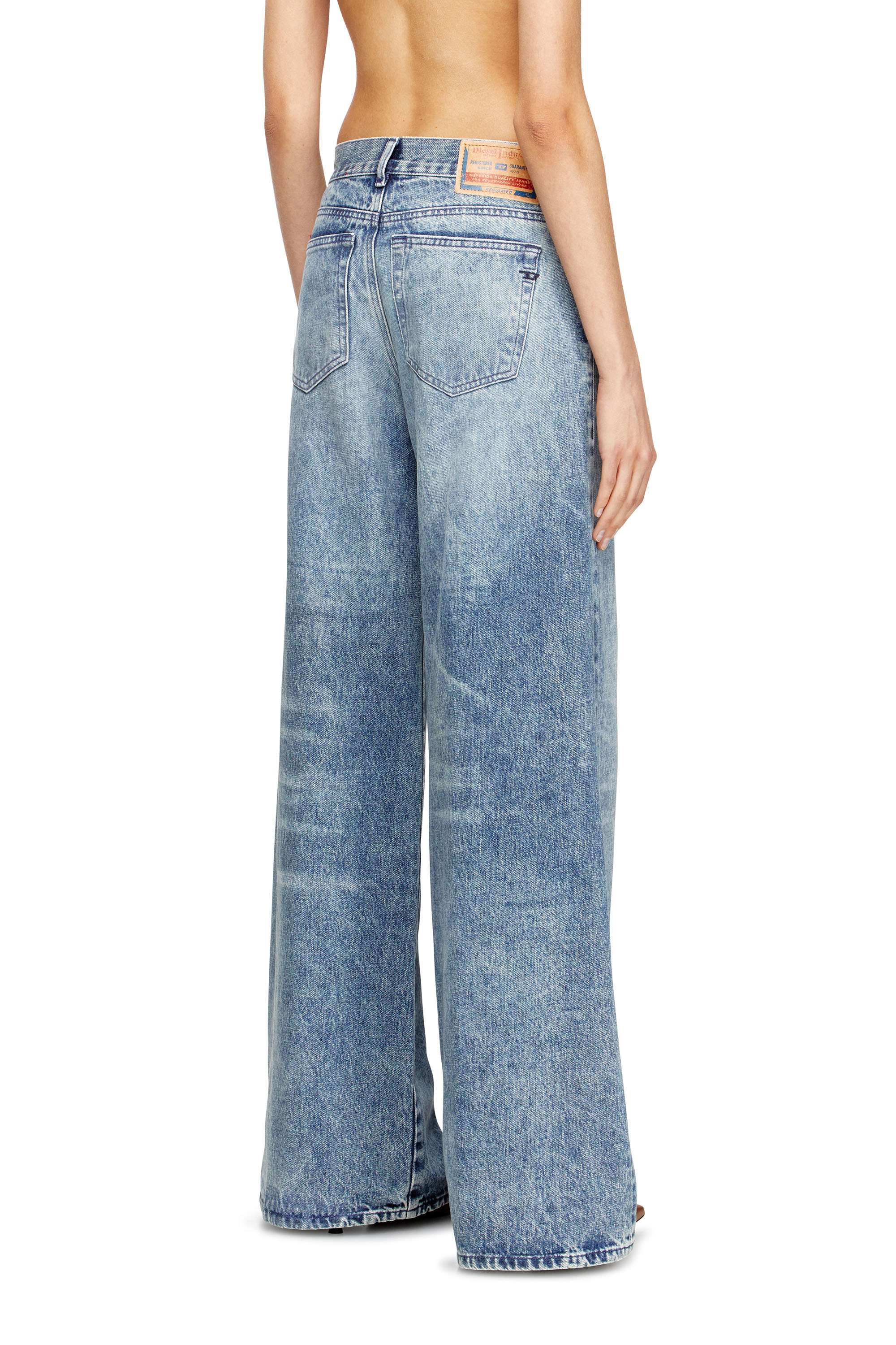 Flare Jeans 1978 D-Akemi 007DA, Light Blue Diesel - Woman's Flare Jeans 1978 D-Akemi 007DA, Light Blue - 4