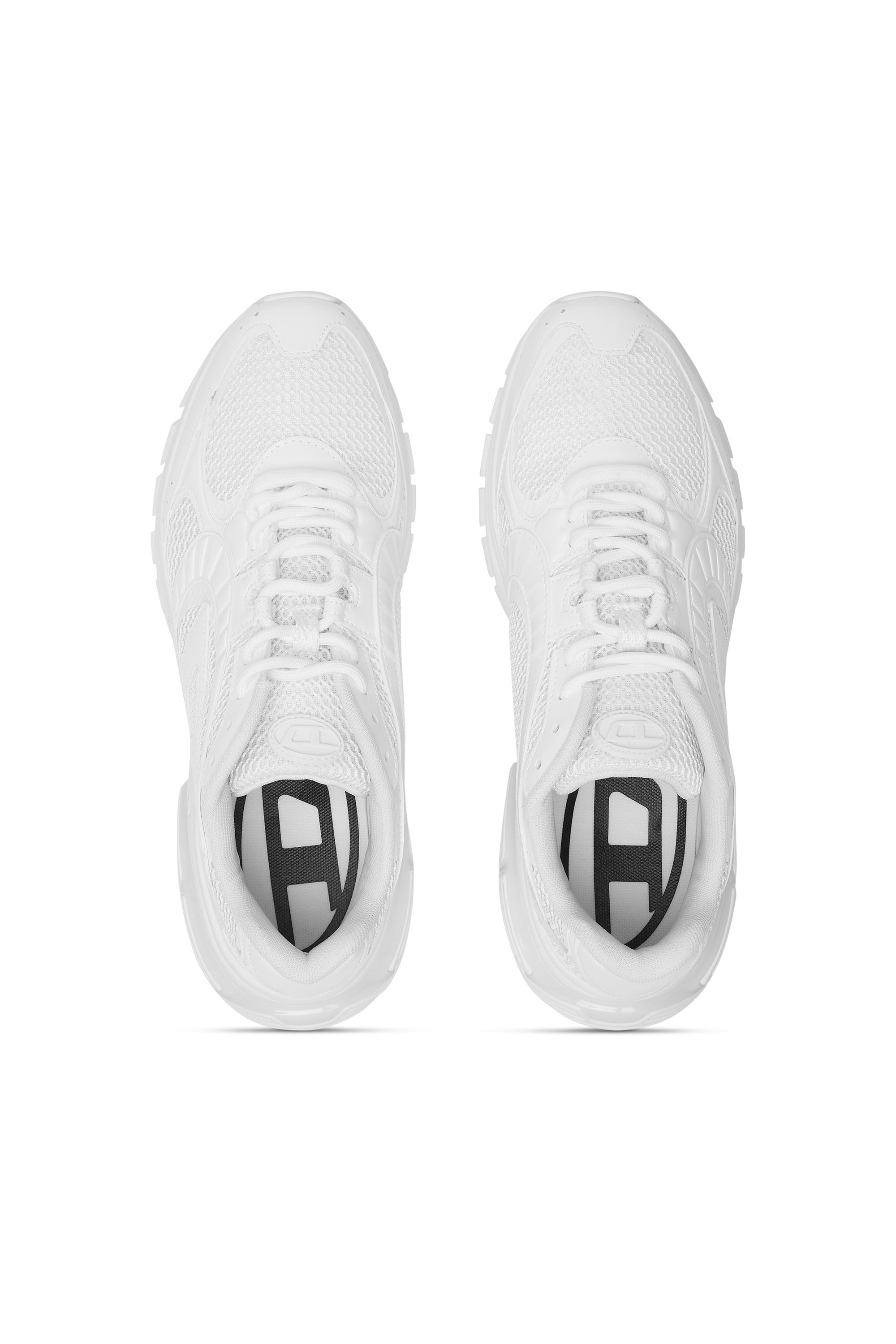 Diesel - S-PRO-V-DENSE LOW W, Woman's Monochrome mesh sneakers with Oval D logo in White - 5