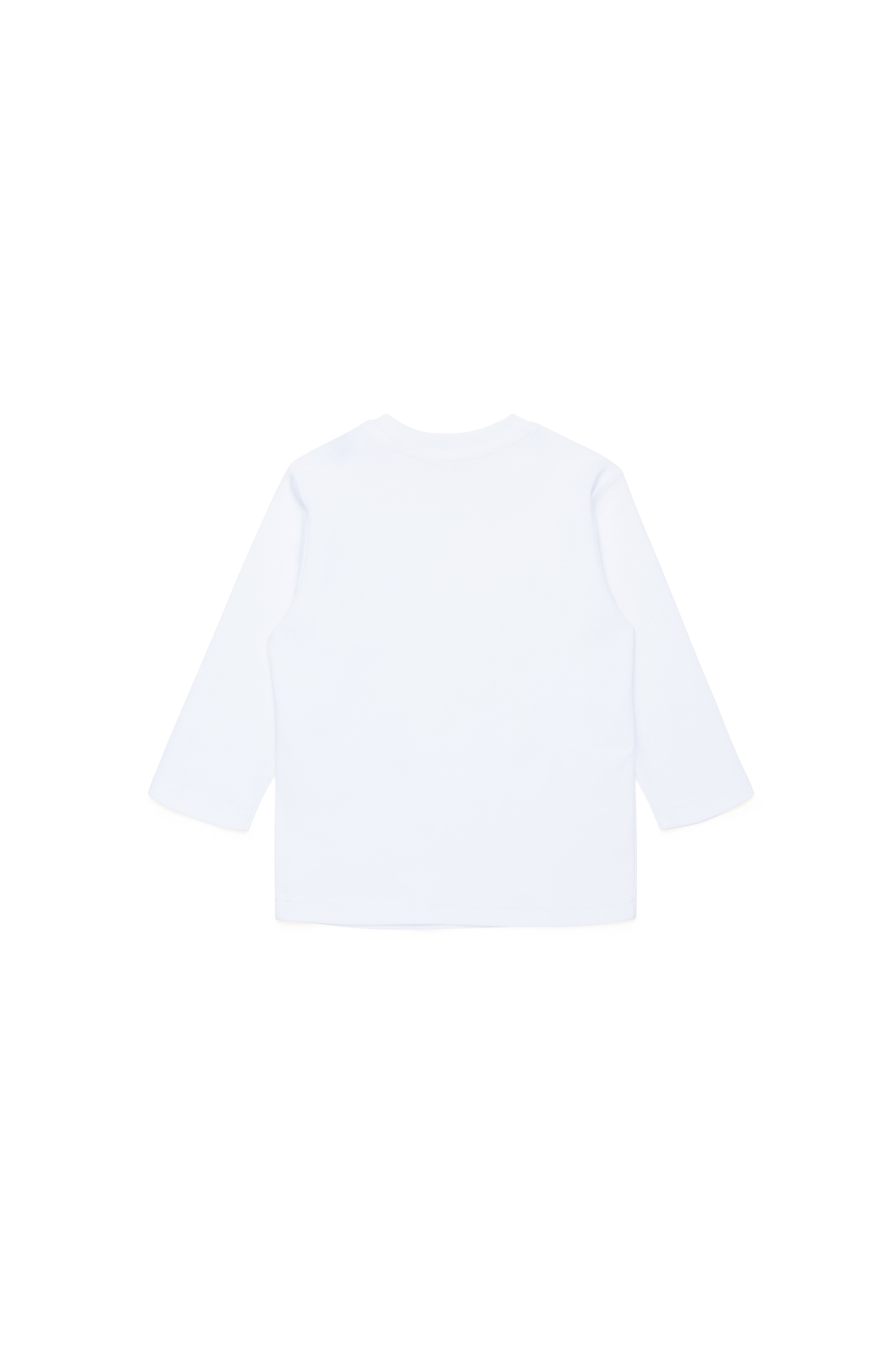 Diesel - TJUSTDOVALPJLSB, Man's Long-sleeve T-shirt in organic cotton in White - 2