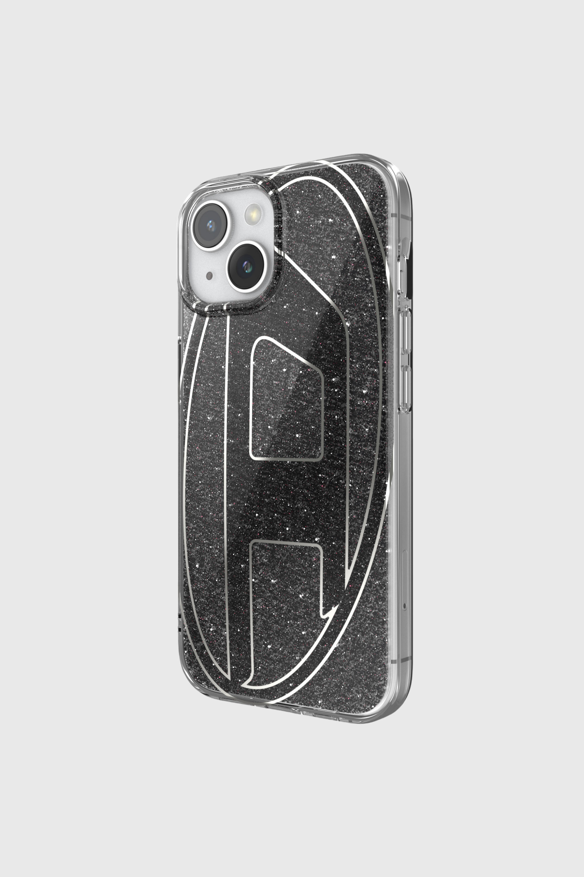 Diesel - 60023 AOP CASE, Unisex's Glitter Case for iP 15 in Black - 3